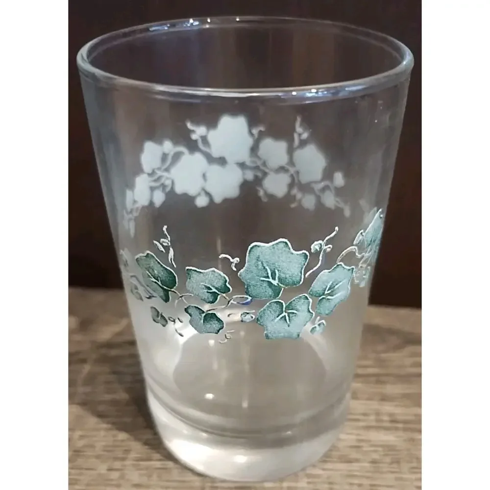 Vintage Corelle CALLAWAY Juice Glasses 7 oz NEW IN Box PACKAGE Set of 4 Ivy Leaf - Picture 4 of 5